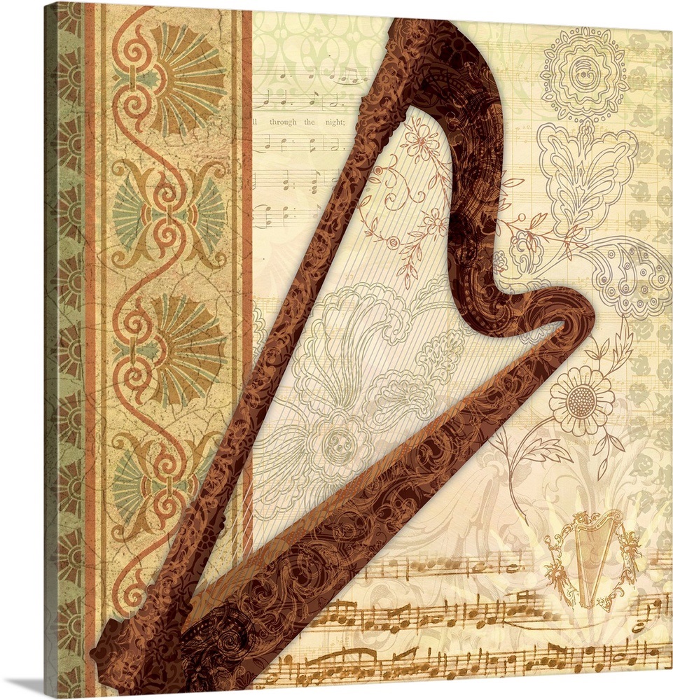 Musical Instrument - Harp Wall Art, Canvas Prints, Framed Prints, Wall