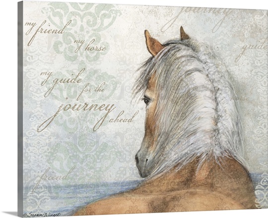 My Friend My Horse Wall Art, Canvas Prints, Framed Prints, Wall Peels