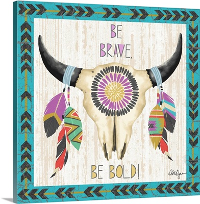 Native American Skull - Be Brave
