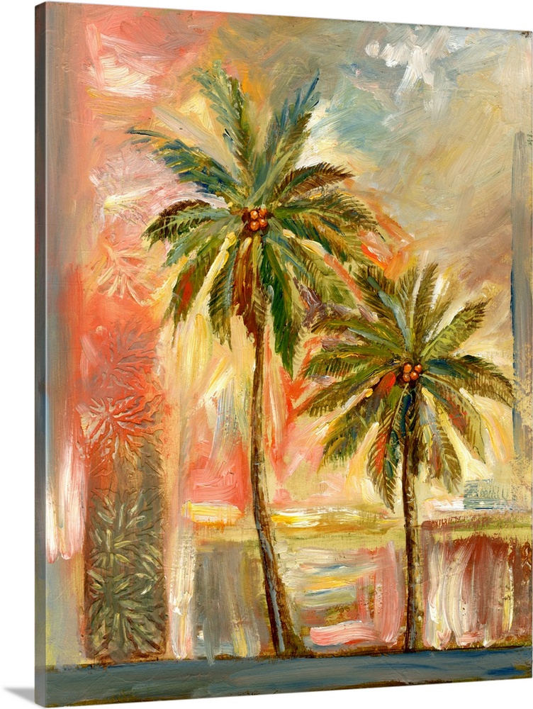 Palm trees evoke warm, sun, tropicsescape!