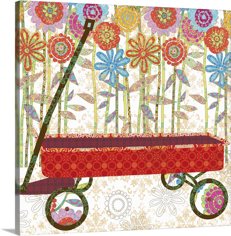 Garden tools bring the outdoors in with this whimsical art!