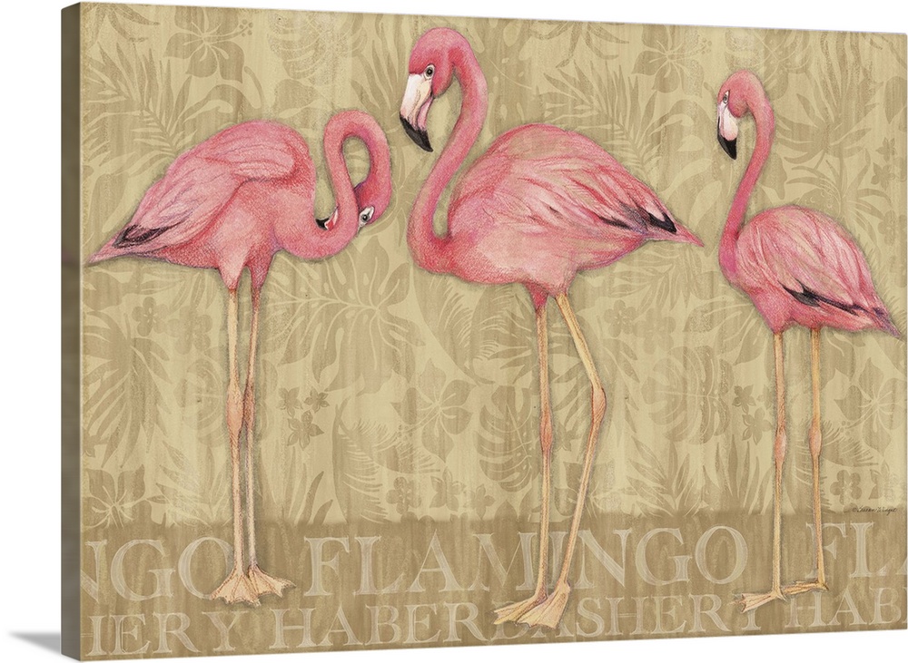 An elegant on-trend trio of Flamingos for your home!