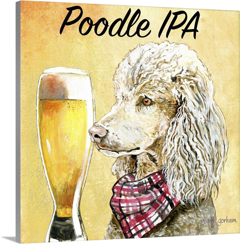 Love this breed and brew?  Decorate your home with this fun art.