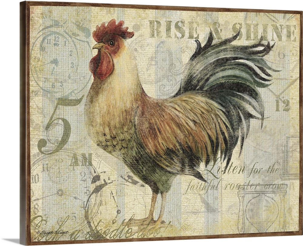 Sophisticated country rooster adds elegant look to kitchens
