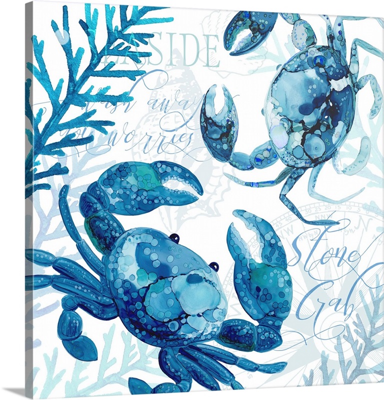 Sapphire Seas - Crabs Wall Art, Canvas Prints, Framed Prints, Wall ...