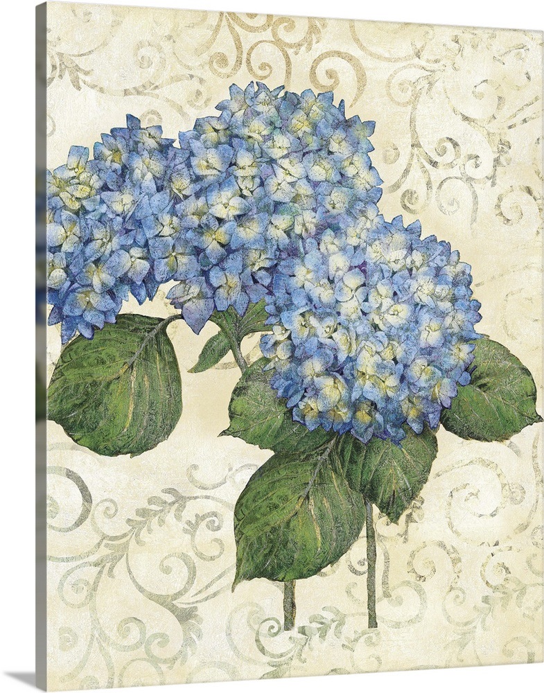 Serene Garden - Blue Hydrangea Wall Art, Canvas Prints, Framed Prints ...