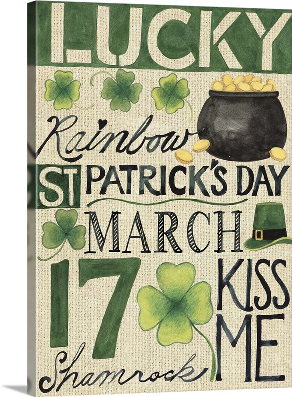 St. Patrick's Day Wall Art, Canvas Prints, Framed Prints, Wall Peels