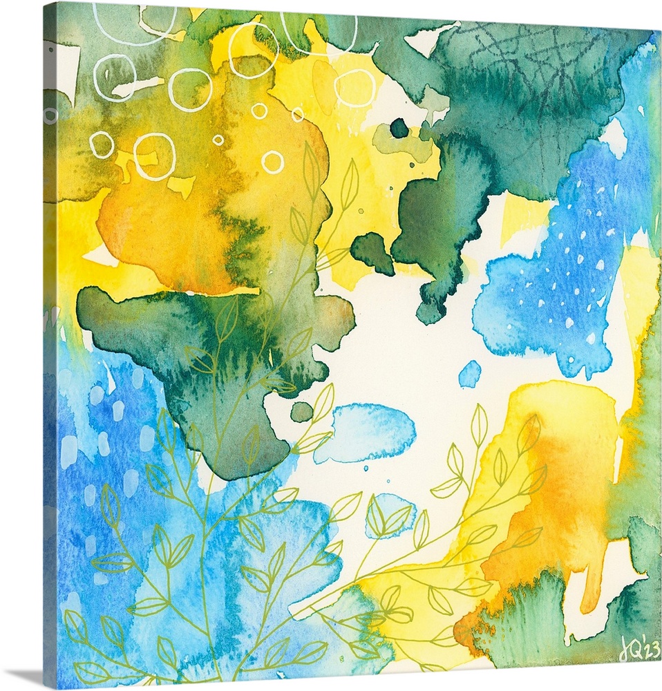 A dynamic and fluid abstract that will go with any decor and in any room!