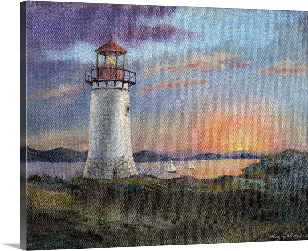 Stone Lighthouse Wall Art, Canvas Prints, Framed Prints, Wall Peels