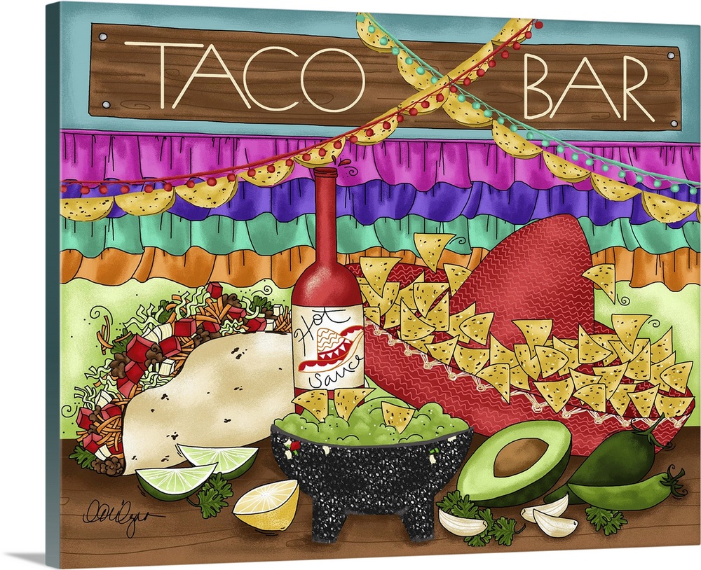 Dig in to the taco bar!