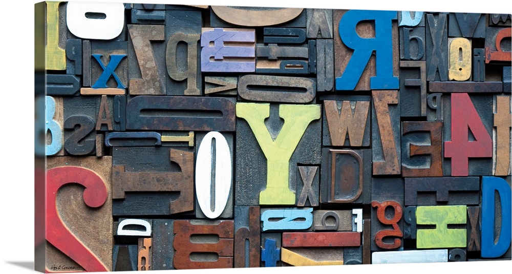 Keys, letters and symbols are turned into edgy decor for home or office