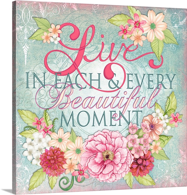 Vintage Floral Wall Art, Canvas Prints, Framed Prints, Wall Peels