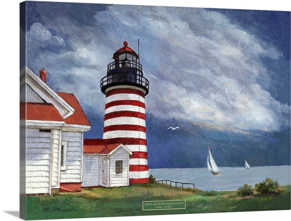 West Quoddy Head Lighthouse Wall Art, Canvas Prints, Framed Prints