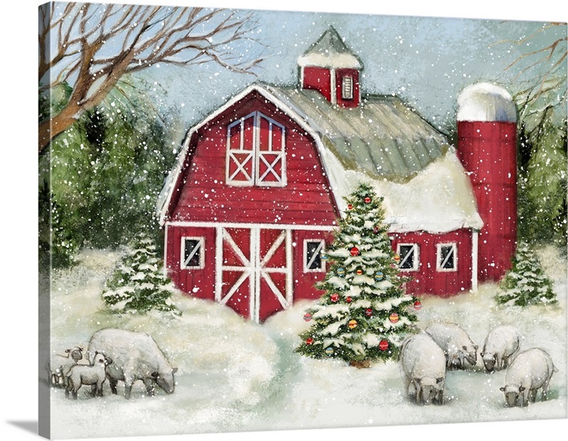 Winter Barn | Great Big Canvas