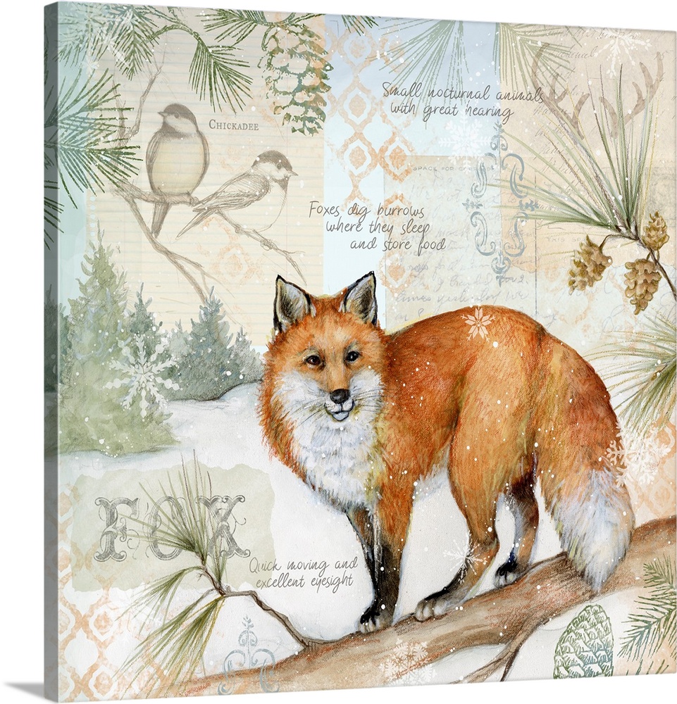 The clever fox is the star of this forest scene.