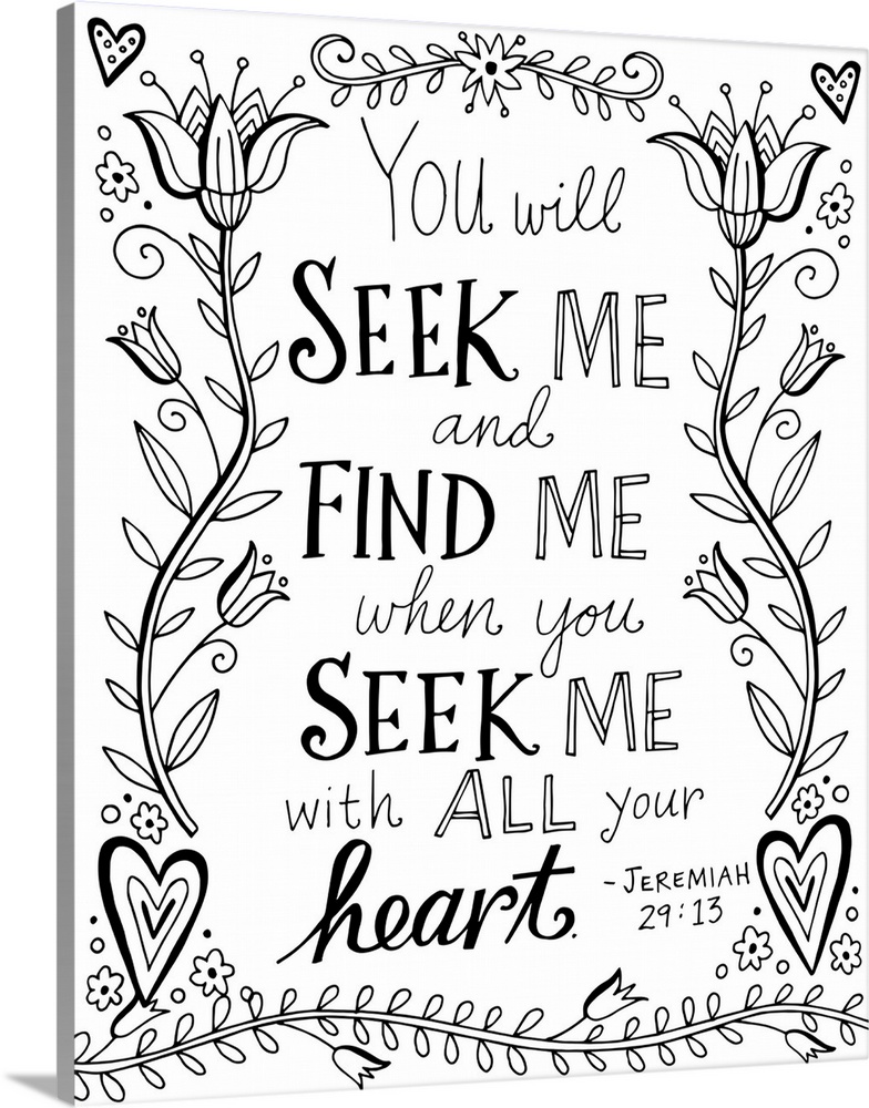 You Will Seek Me and Find Me