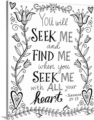 You Will Seek Me and Find Me
