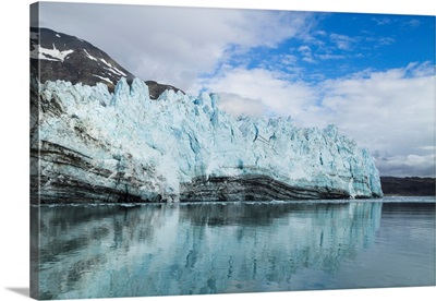 A Close-In View Of Margerie Glacier With Lateral Moraine, Glacier Bay, Alaska