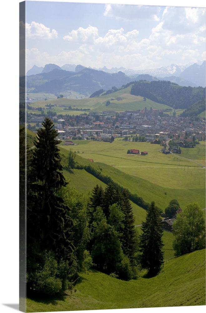 A view of the alpine village Einsiedeln, Switzerland...switzerland, swiss, europe, european, travel, tourism, swiss alps, ...