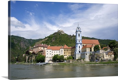 Abbey by Danube River, Durnstein, Lower Austria, Wachau Valley, Austria