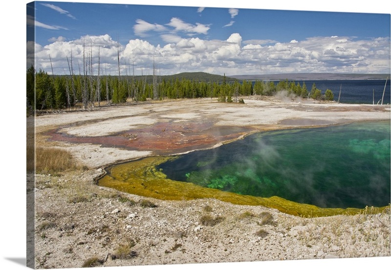 Abyss Pool, West Thumb Geyser Basin, Yellowstone National Park, Wyoming ...