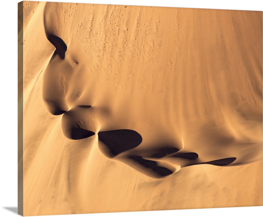 Africa, Namibia, Namib-Naukluft Park. Aerial of desert landscape.