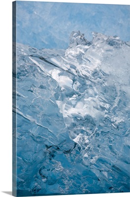Alaska, deep blue iceberg from South Sawyer Glacier in Holkham Bay