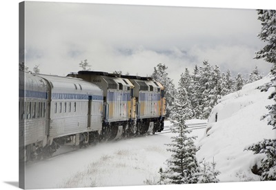 Alberta, VIA Rail Snow Train between Edmonton and Jasper