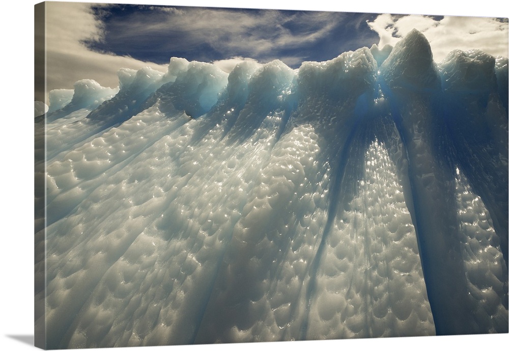 Antarctica, Gerlach Strait, blue ice formation