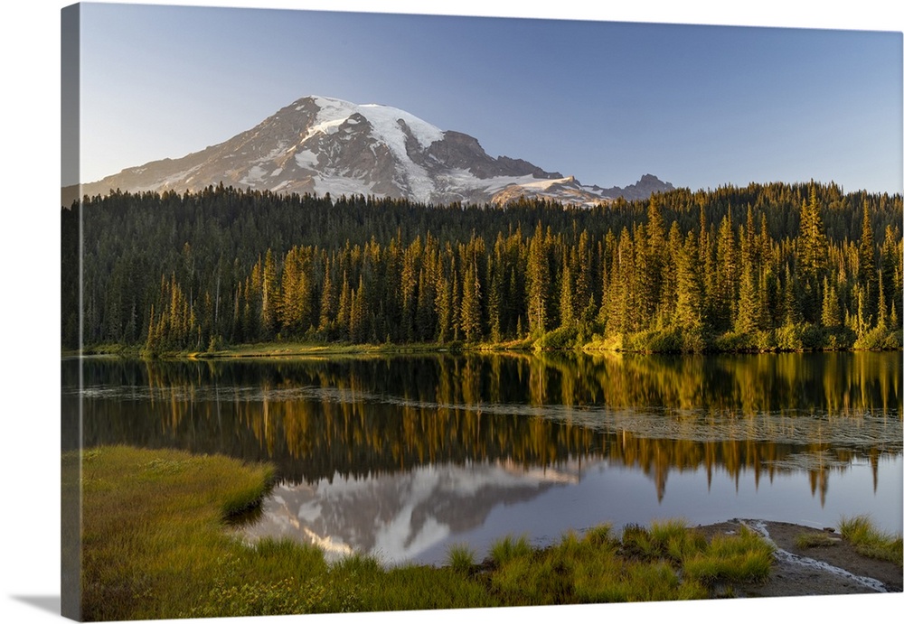Aptly named Reflection Lake in Mount Rainier National Park, Washington State, USA.