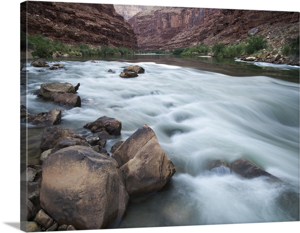 USA Arizona Grand Canyon Colorado River Float Trip Flowing River