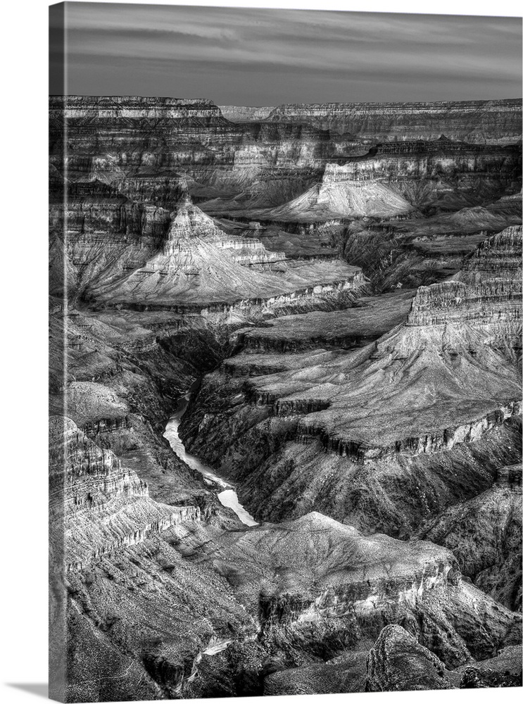 USA, Arizona, Grand Canyon National Park, Sunrise view of Colorado River from Mojave Point