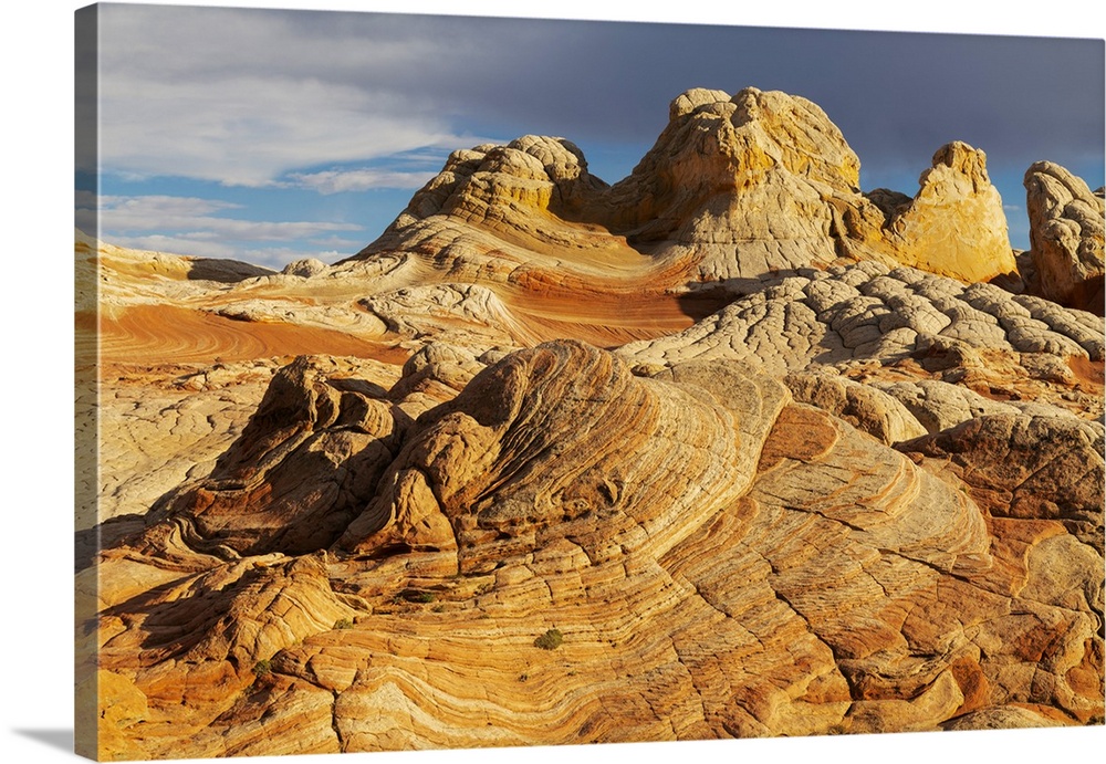 USA, Arizona, Vermilion Cliffs National Monument. Striations in sandstone formations. Credit: Don Grall / Jaynes Gallery