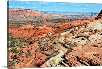 Arizona, Vermillion Cliffs, Formations of Navajo Sandstone and Chinle Shale
