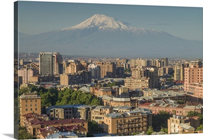Armenia, Yerevan, The Cascade, The City And Mt, Ararat