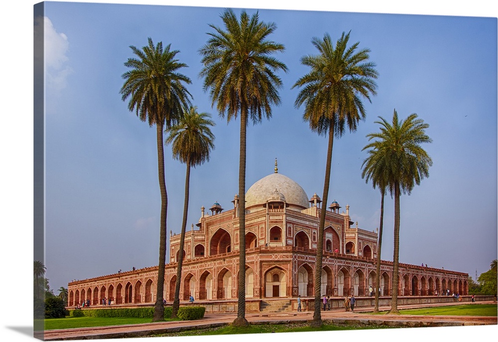 Asia. India. Exterior view of Humayun's Tomb in New Dehli.