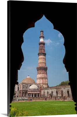 Asia. India, The Qtub Minar Of The Alai-Darwaza Complex In New Dehli