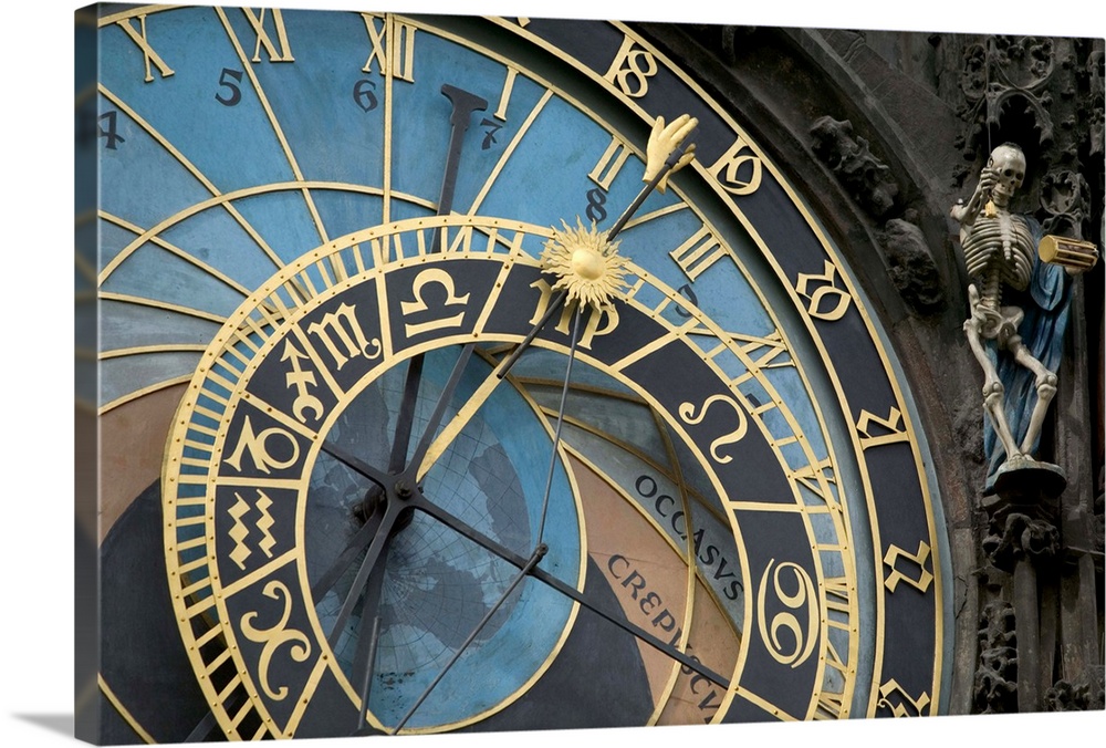 Astronomical Clock on tower of Old Town Hall, Prague, Czech Republic