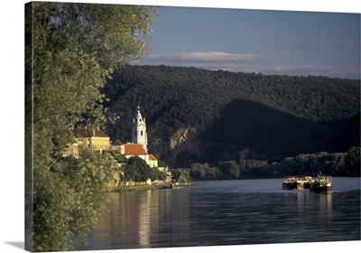 Austria, Durnstein, Richard the Lionheart Castle and Danube River