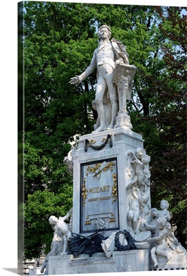 Austria, Vienna, statue of Mozart