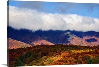 Autumn view of Appalachian Mountains, North Carolina