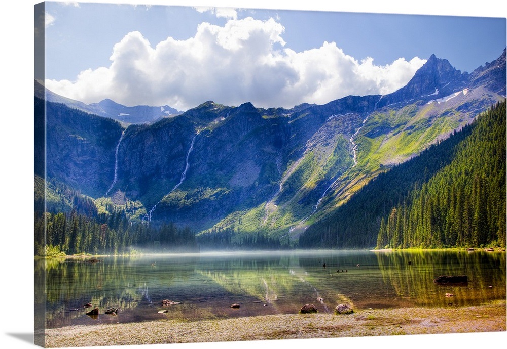 Avalanche Lake, Glacier National Park, Montana Wall Art, Canvas Prints