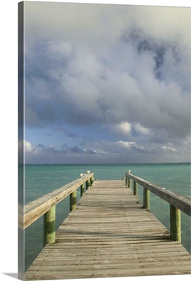 Bahamas, Grand Bahama Island, Eastern Side, Barbary Beach, Pier View