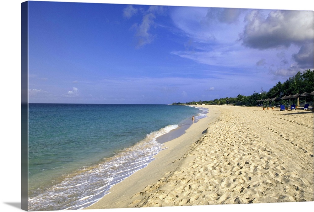 Baie Longue Long Bay beach, St. Martin, Caribbean