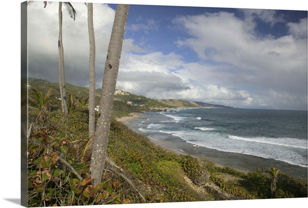 BARBADOS, North East Coast, Bathsheba, View of Soup Bowl Beach, Prime Barbados Surfing Spot