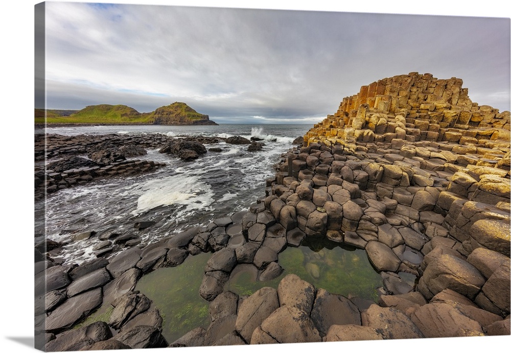 Basalt at the Giant's Causeway near in County Antrim, Northern, Ireland