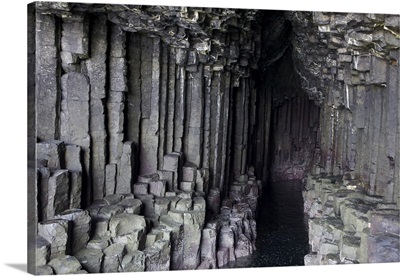 Basalt Columns in Fingal's Cave, Staffa, off Isle of Mull, Scotland, United Kingdom