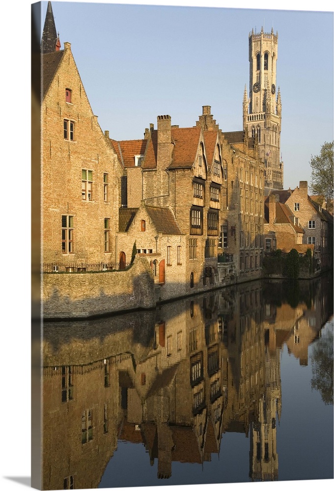 Belfry, Groenerei Canal, Brugge, Belgium