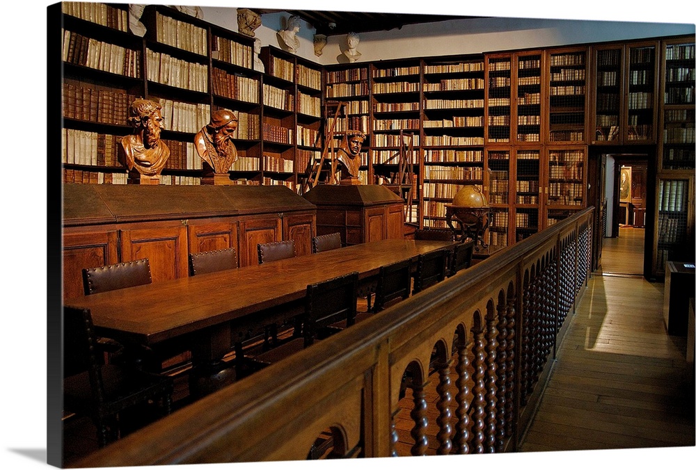 Europe, Belgium, Antwerp.  The Great Library of a prominent family of Antwerp printers and publishers, at the Plantin-More...