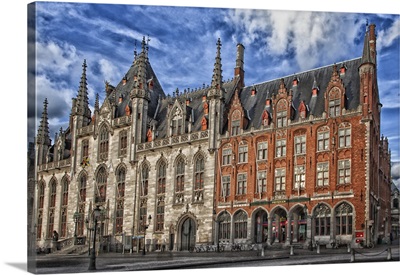 Belgium, Bruge, City Building, Digitally Altered